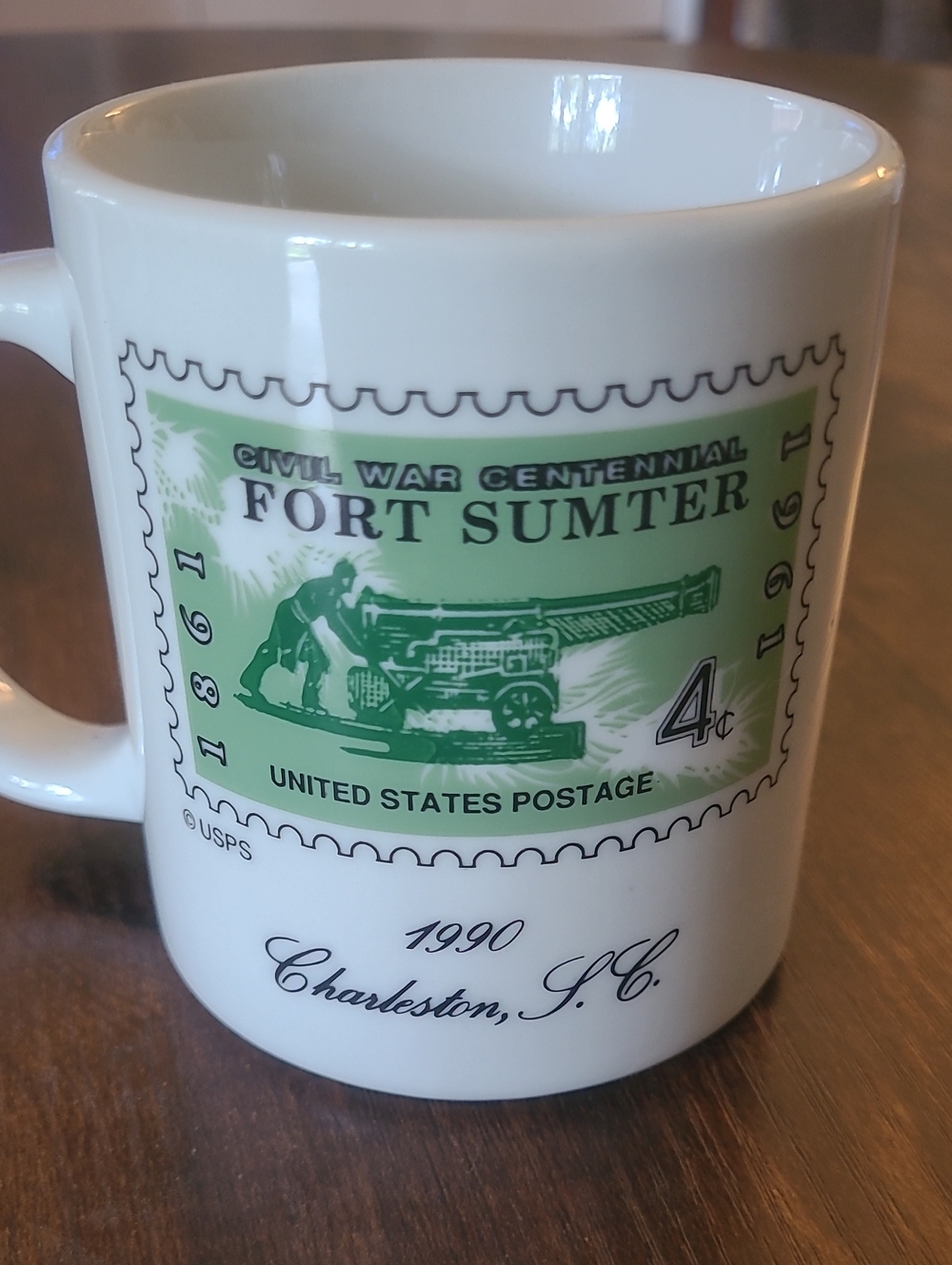 1990 Civil War Centennial Fort Sumter 4c Stamp Mug
